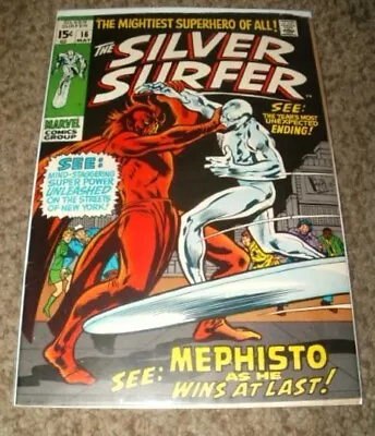 Buy Silver Surfer 16 - Mephisto - 1970 Bronze Age - Fine /very Fine 7.0 • 47.94£