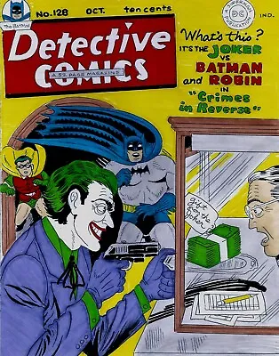Buy Detective Comics # 128 Cover Recreation Batman & Joker Original Comic Art • 238.30£