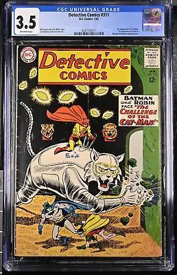 Buy Detective Comics #311 CGC 3.5 1/1963 DC Comics | 1st Appearance Of Cat Man • 181.32£