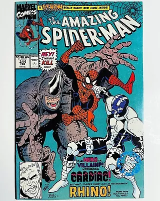 Buy AMAZING SPIDER-MAN #344 High Grade NM- 1st Cletus Kasady (Carnage) Copper 1991 • 19.79£
