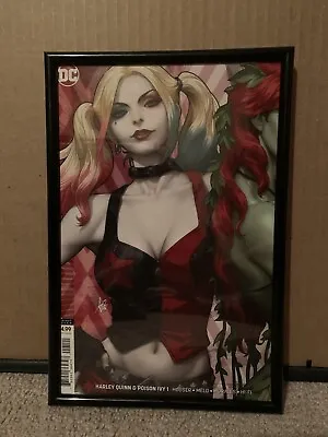 Buy Framed Harley Quinn And Poison Ivy #1 Cover B Variant Stanley Artgerm Lau • 18.39£