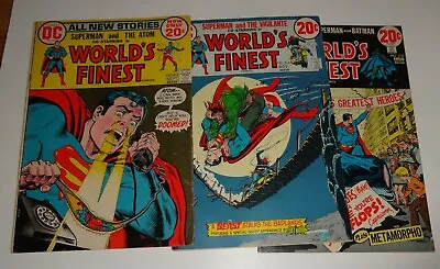 Buy World's Finest #213,214,218  Batman Super-man  Vg's  1972/73 • 16.56£