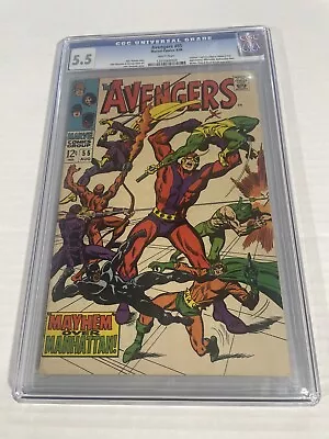 Buy AVENGERS #55 CGC 5.5 1st Appearance App Ultron Marvel 1968 • 120.64£