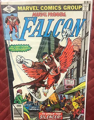 Buy Marvel Premiere #49  Ist Solo Falcon White 1979 • 9.48£