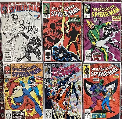 Buy 1987 1988 Peter Parker Spectacular Spider-Man 133 134 135 136 137 138 • 14.99£