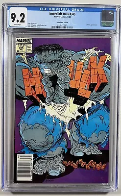 Buy Incredible Hulk 345 (Marvel, 1988)  CGC 9.2 WP  **Newstand** • 79.05£