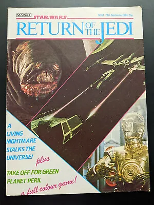 Buy Return Of The Jedi No 67 September 29th 1984, Star Wars Weekly UK Marvel Comic  • 6.99£