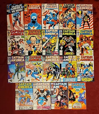 Buy Captain America 332-350 Lot Of 19 Consecutive Marvel John Walker 333 334 341 • 80.35£