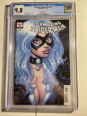 Buy Amazing Spider-Man #36 CGC 9.8 Arthur Adams 1:25 Variant Cover Black Cat 2023 • 79.05£
