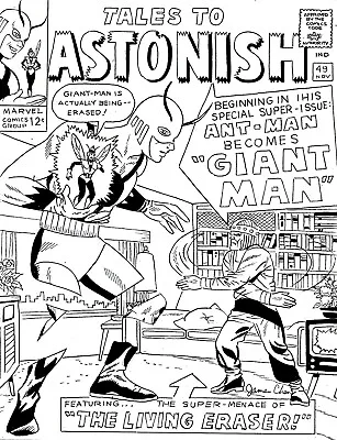 Buy Tales To Astonish # 49 Cover Recreation 1st Giant-man Original Comic Art  • 27.66£