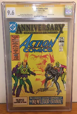 Buy Action Comics #544 1983 Cgc 9.6 Signed By George Perez 1st New Costumes Luther • 261.39£