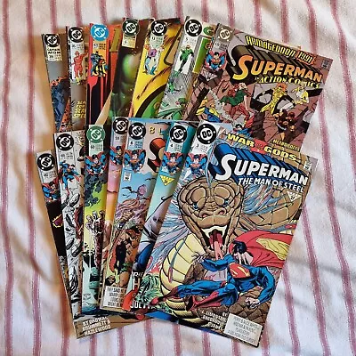 Buy X14 DC Comic Mixed Bundle 90s Vintage Superman Flash Batman Spectre Atom Lantern • 13£