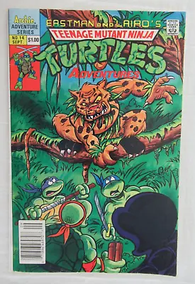 Buy Teenage Mutant Ninja Turtles Adventures #14 Archie Comics 1990 Newsstand Variant • 12.15£