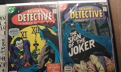 Buy DETECTIVE COMICS 475 476 Lot VF BATMAN Joker Laughing Fish DC Comics 1978 Key • 103.93£