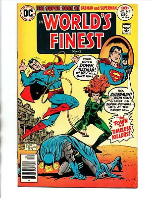 Buy World's Finest #242 Newsstand - Super Sons - Superman - Batman - 1976 - VF • 7.94£