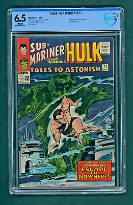 Buy Tales To Astonish #71 - 1st App Seaweed Man, CBCS 6.5 White (Marvel, 1965) • 89.73£