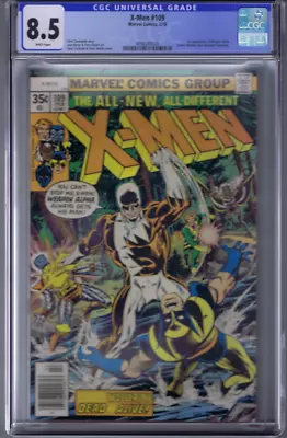 Buy Uncanny X-Men #109 Marvel 1978  1st App. Weapon Alpha/Vindicator CGC 8.5 ( VF+) • 197.57£