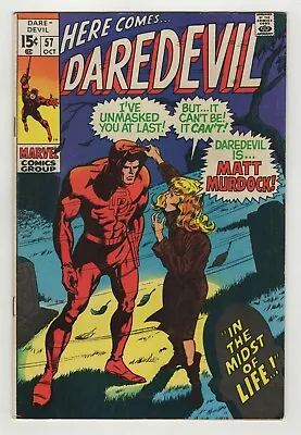 Buy Daredevil (1964) #57 Death's Head App Reveal ID To Karen Page Thomas Colan Fine • 22.39£