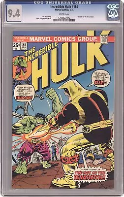 Buy Incredible Hulk #186 CGC 9.4 1975 1208822012 • 134.40£
