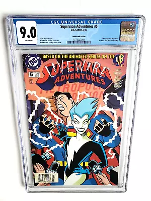 Buy Superman Adventures #5 Cgc 9.0 + Newsstand + 1997 + 1st Appearance Of Livewire + • 70.98£
