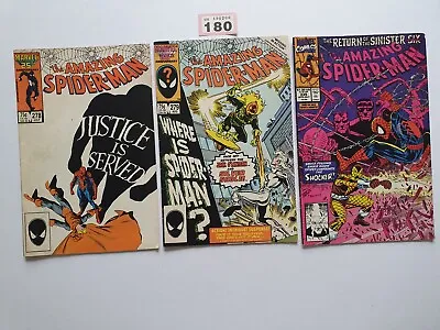 Buy AMAZING SPIDER- MAN  # 278-279-335 1986/90 US EDITIONS X 3 • 12.99£