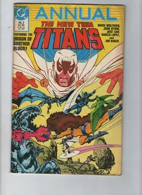 Buy DC Comics The New Teen Titans Annual No 2 Aug $2.50 USA • 2.54£