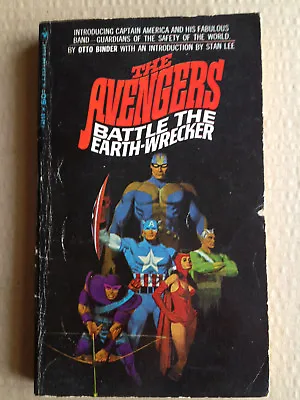 Buy  THE AVENGERS BATTLE THE EARTH WRECKER By OTTO BINDER ( NOVEL - RARE 1967 ) • 34.95£