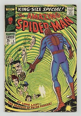 Buy Amazing Spider-Man Annual #5 VG+ 4.5 1968 1st App. Richard And Mary Parker • 43.43£