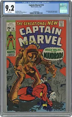 Buy Captain Marvel #18 CGC 9.2 1969 1998904003 • 194.67£