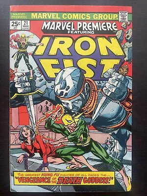 Buy Marvel Premiere 21 VF 8.0 Bronze Age Iron Fist 1st Appearance Of Misty Knight • 28.44£