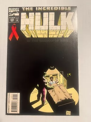 Buy Incredible Hulk #420 Jim Wilson Death Aids Awareness Issue Gary Frank Cover 1994 • 8.04£