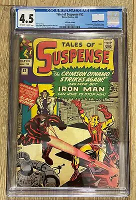 Buy Tales Of Suspense #52 (1959) Cgc 4.5 Marvel *1st Appearance Black Widow • 1,299.95£