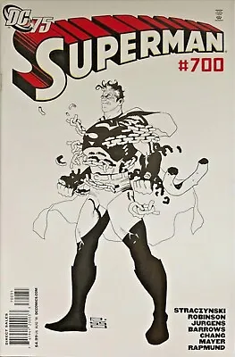 Buy Superman #700 Eduardo Risso Black & White  Sketch  1:75 Variant Cover NM. • 99.89£