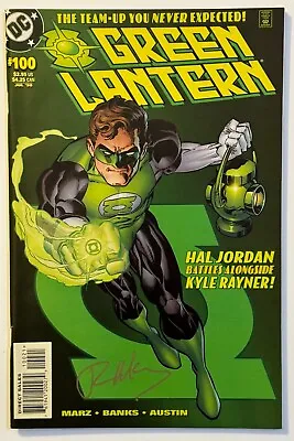 Buy GREEN LANTERN 100 Signed By Ron Marz W/COA Hal Jordan Variant Autographed • 8£