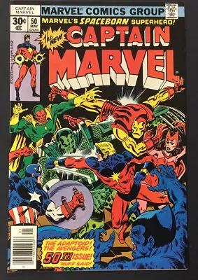 Buy Captain Marvel #50 Nice Copy! F/VF 7.0! • 14.94£
