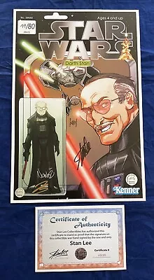 Buy Star Wars DARTH VADER Print ONLY 80 Kenner TOY HOMAGE Signed By Stan Lee W/ COA! • 331.53£