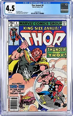 Buy Thor Annual #8 CGC 4.5 (1979, Marvel) Bob Layton Cover Thor Vs. Zeus, 1st Athena • 38£
