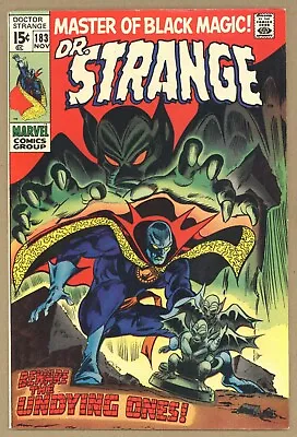 Buy Doctor Strange 183 VF- G Colan! Eternity UNDYING ONES Clea FINAL ISSUE 1969 U278 • 59.57£