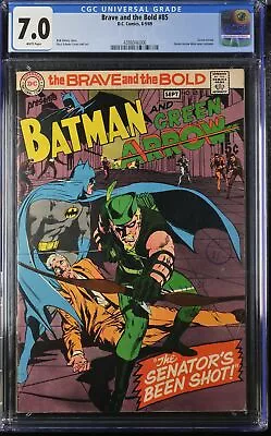 Buy Brave And The Bold #85 - D.C. Comics 1969 CGC 7.0 Green Arrow. Green Arrow Dons  • 101.99£