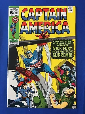 Buy Captain America #123 VFN (8.0) MARVEL ( Vol 1 1970) 1st App Suprema (2) (C) • 28£
