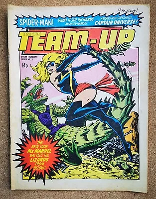 Buy COMIC - Marvel Team-Up #23 Feb 18 1980 Marvel UK Ms Marvel  Spider-Man Power Man • 3.75£