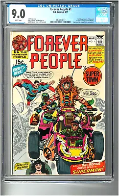 Buy Forever People #1 DC 1971 CGC 9.0 White WP  1st Darkseid Jack Kirby • 239.06£