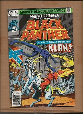 Buy Marvel Premiere #52 Black Panther Vs Klan  12 Pence Price Variant Uk • 8.01£