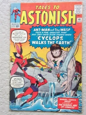Buy Tales To Astonish #46 Original Marvel Comic Book 1963 Very Fine Ant Man Wasp  • 177.73£
