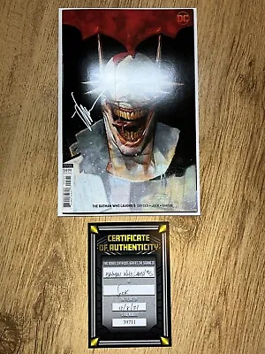 Buy Batman Who Laughs #5 (2019) Kalvachev Variant, Signed By Jock! With COA, DC, NM+ • 45£