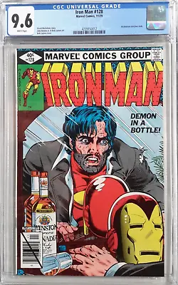 Buy 🔥iron Man #128 Cgc 9.6*1979 Marvel*demon In A Bottle*classic Cover*white❄pages* • 315.36£
