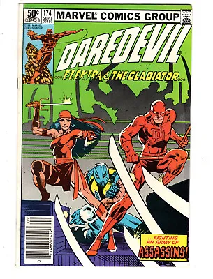 Buy Daredevil #174 (1981) - Grade 8.0 - 1st Appearance Of The Hand - Newsstand! • 39.42£