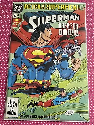 Buy SUPERMAN #82 DAN JURGENS BRETT BREEDING 1993 DC COMICS RETURN REIGN OF Cyborg • 2.71£