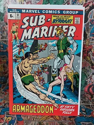 Buy Sub-Mariner #51 VF- Marvel 1972 2nd Namorita • 21.95£