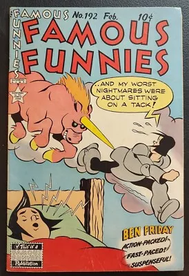 Buy Famous Funnies 192 1950 Barney Carr Space Detective VG/F Copy🔑🔥💎 • 51.59£